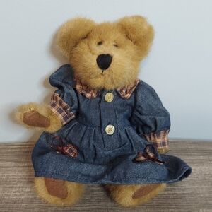 Boyds Bear Rare Plush Denim Dress 1985-97
